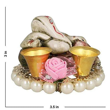 JaipurCrafts Ceramic Cute Lord Ganesha Sitting on Bangle