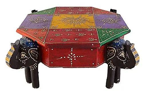 JaipurCrafts Decorative Four Elephante Box Showpiece
