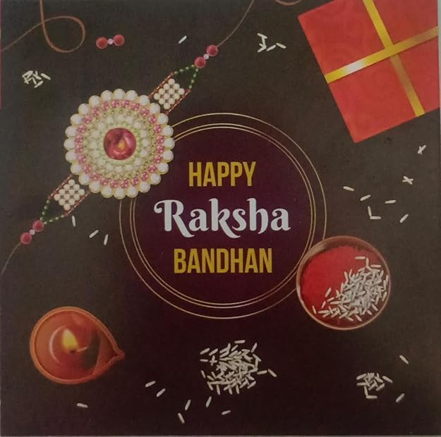 Webelkart Premium Combo Of 3 Rakhi With Happy Raksha Bandhan Magnet For Bhaiya And Bhabhi.Rakhi For Brother And Sister With Greeting Card And Roli Chawal Pack. Rakhi Gift For Couple,Rakhi Set