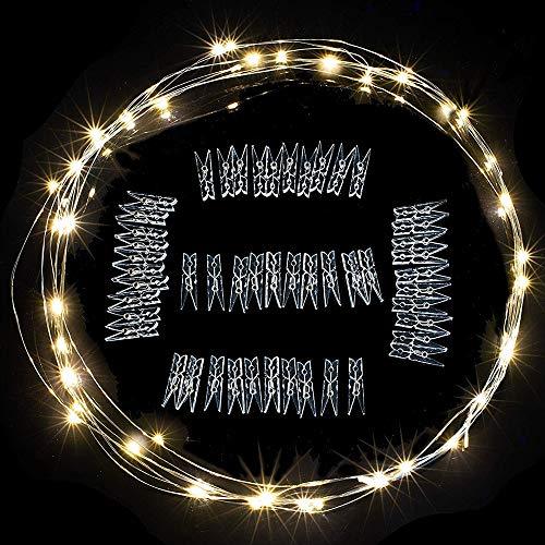 Webelkart 20 Clip Lights Indoor Outdoor Decoration Christmas Light Rope (1.50 m, Warm White)