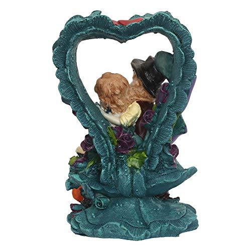 Webelkart Resin Cute Romantic Valentine Love Couple Showpiece, 22 CM, Multicolour, 1 Piece