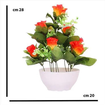 JaipurCrafts Premium Forever Collection Artificial Flowers with Pot