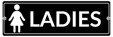 Webelkart Premium Acrylic Ladies and Mens Toilet Name PlateCustom Name Plate For, Home, Office & Outdoor Entrance- 9 x 3 inches