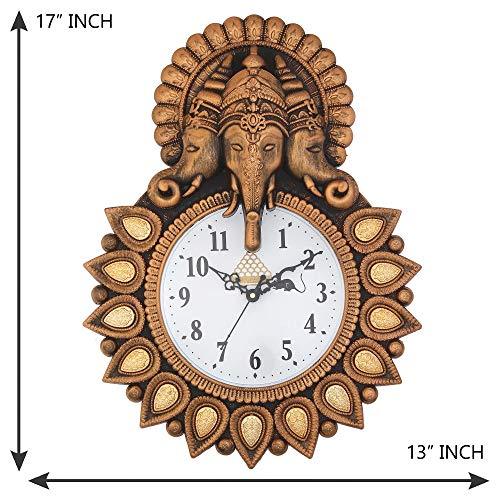Webelkart Plastic Wall Clock (Copper, 11.75 Inch)