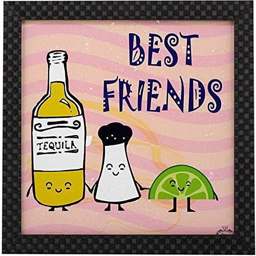 Webelkart Synthetic Design Motivational/Funny Quote Photo Poster Frame without Glass for Wall, Office, Study Room Decoration (Multicolour, 10 x 10 Inch)