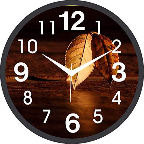 JaipurCrafts Plastic Wall Clock (Black_12 Inch X 2 Inch X 12 Inch)
