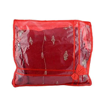 JaipurCrafts Saree Cover 12 Pcs Combo in Non Wooven Material (Red)