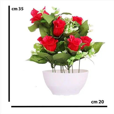 JaipurCrafts Premium Forever Collection Artificial Flowers with Pot