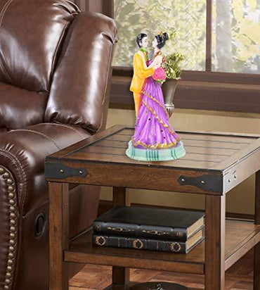 JaipurCrafts Resin Romantic Valentine Love Couple Statue Showpiece (Multicolour)