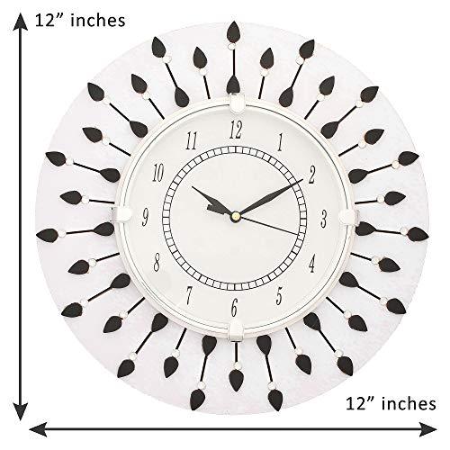 WebelKart Designer Wooden Wall Clock for Home/Living Room/Bedroom/Kitchen- 12 in (with Ajanta Brand Dial)