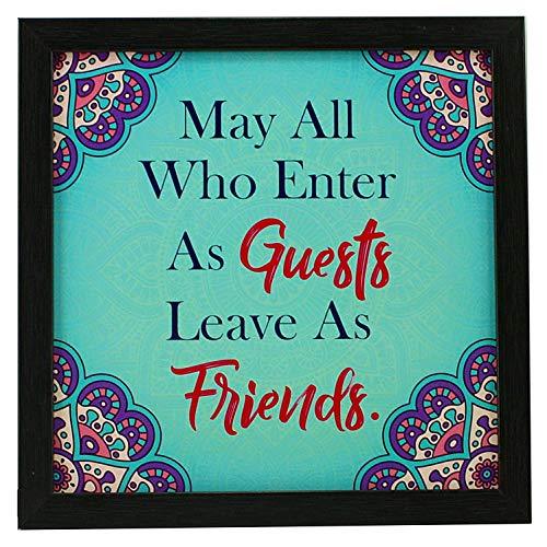 Webelkart Motivational/Funny Quote Synthetic Poster Photo Frame without Glass for Wall, Office, Study Room Decoration (10 x 10 Inch, Multicolour) -Set of 3