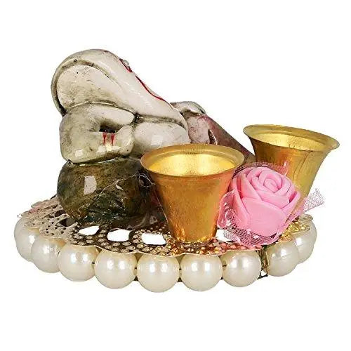 JaipurCrafts Ceramic Cute Lord Ganesha Sitting on Bangle