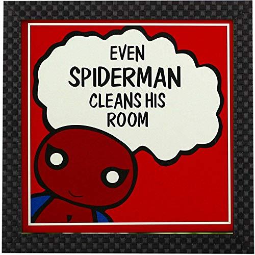 Webelkart Synthetic Design Motivational/Funny Quote Photo Poster Frame without Glass for Wall, Office, Study Room Decoration (Multicolour, 10 x 10 Inch)