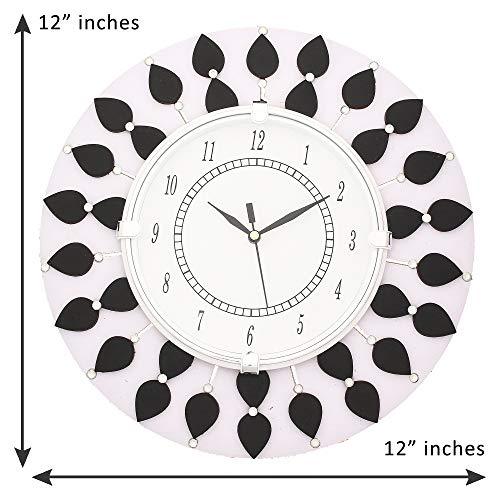 WebelKart Designer Wooden Wall Clock for Home/Living Room/Bedroom/Kitchen- 12 in (with Ajanta Brand Dial)