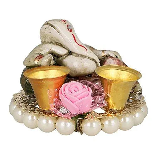 JaipurCrafts Ceramic Cute Lord Ganesha Sitting on Bangle