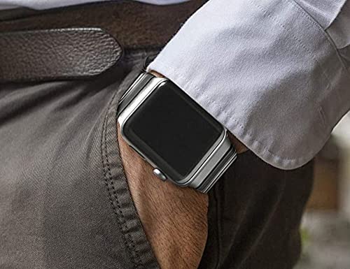 Zitel Metal Bands for Apple Watch Straps Ultra 2 / Ultra 49mm 46mm 45mm 44mm, Series 10 9 8 7 6 5 4 3 2 1 SE - Silver