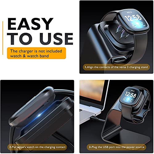 Zitel Charging Stand for Fitbit Sense / Versa 3