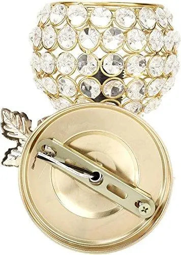 JaipurCrafts Diamonds in Gold Rose Sconce Wall Lamp/Night Lamp/Home Decoration Lamp for Diwali Decoration