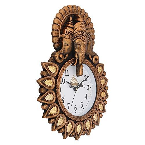 Webelkart Plastic Wall Clock (Copper, 11.75 Inch)