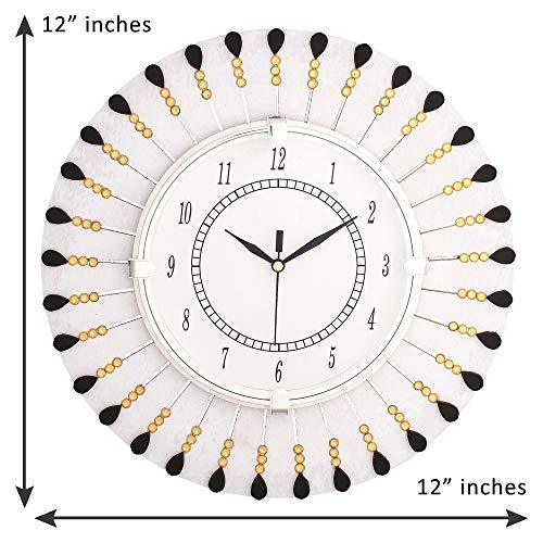 WebelKart Designer Wooden Wall Clock for Home/Living Room/Bedroom/Kitchen- 12 in (with Ajanta Brand Dial)
