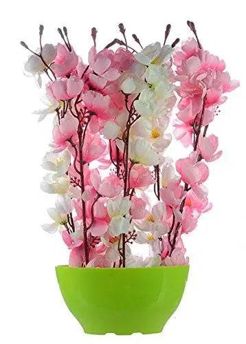 JaipurCrafts Premium Forever Collection Artificial Flowers with Pot