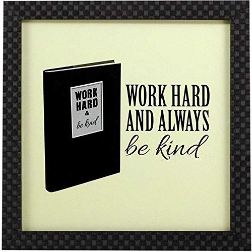 Webelkart Synthetic Motivational/Funny Quote Design Photo Poster Frame without Glass for Wall, Office, Study Room Decoration (Multicolour, 10 x 10 Inch)