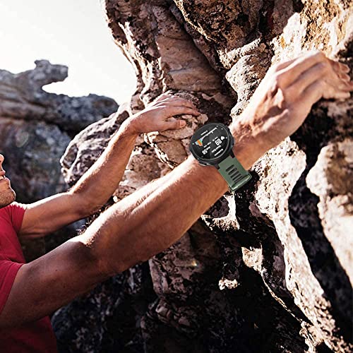 Zitel Band for Honor Magic Watch 2/Huawei GT/GT 2/GT 2e/GT 2 Pro, 22mm Silicone Straps - Army Green