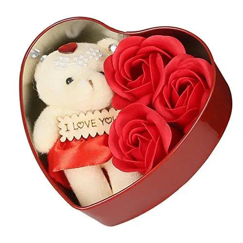 Webelkart Artificial Gift box (Red, 3 Piece)