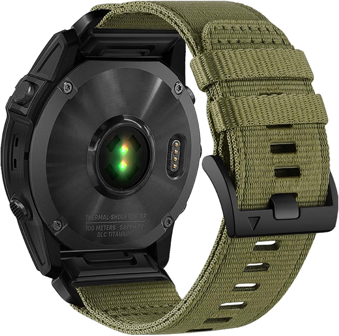 Zitel Band for Garmin Fenix 8 47mm, 7/7 Pro, 6/6 Pro, 5/5 Plus, Epix Pro/Gen 2 47mm, Forerunner 965/955/945/935, Rugged Nylon 22mm Sport Strap