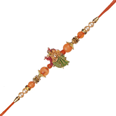 Webelkart Premium Combo Of 1 Rakhi Set For Bhaiya And Bhabhi. Rakhi For Bhaiya Bhabhi, Lumba Rakhi For Bhabhi Rakshabandhan Gift