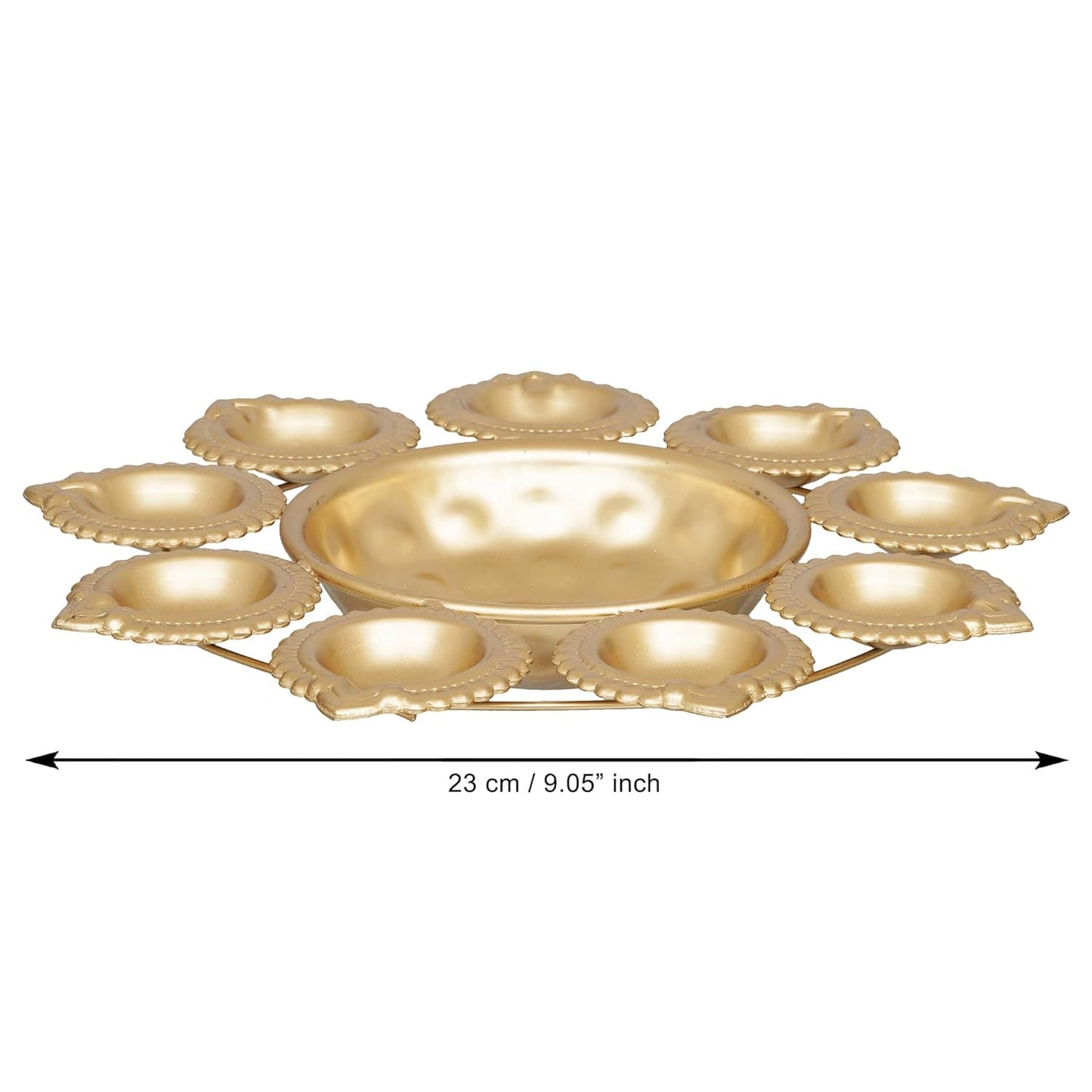 JaipurCrafts Diya Shape Flower Decorative Urli Bowl for Home Decor Bowl for Floating Flowers and Tea Light Candles Home,Office and Table Decor| Diwali Decoration Items
