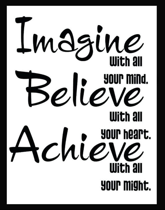 Webelkart Premium Motivational Quote Photo Frame for Wall, Office, Study Room Decoration Poster Framed Without Glass, Size - 14 x 11 INCH