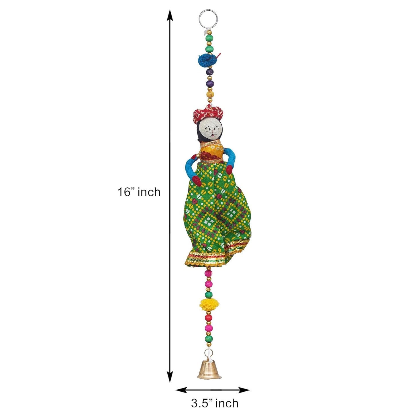 JaipurCrafts Handmade Rajasthani Idol/Door Hangings/Wall Hanging/Home and Office Decor/Home Furnishin Jaipuri Couples (puppetswallhanging-1)