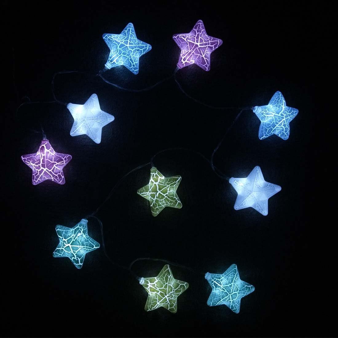 5.2 ft Star-Shaped Romantic Night Light with 10 LEDs