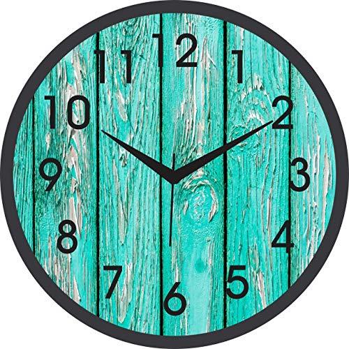 JaipurCrafts Plastic Wall Clock (Black_2 Inch X 12 Inch X 12 Inch)