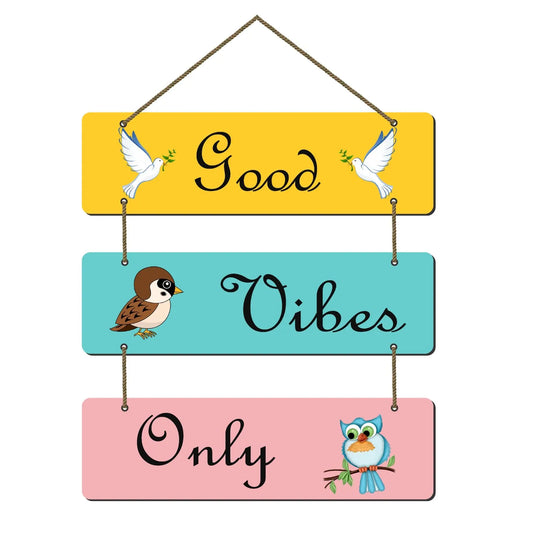 Webelkart®️ Decorative Welcome To Our Home Wall Hanging Wooden Art Decoration Item for Living Room | Bedroom | Home Decor | Quotes Decor Item | Wall Art for Hall | MDF Wall Decoration, Set of 3
