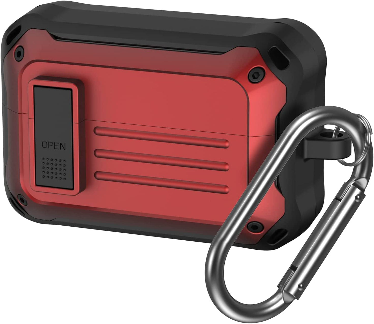 Zitel Case for Sony WF-1000XM4 Earbud (2021), Rugged Armor Design with Secure Lock - Matte Red