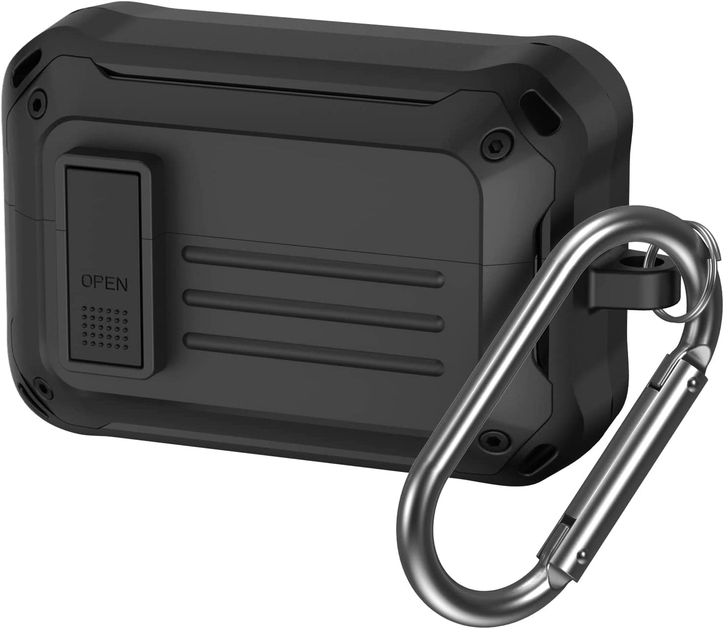 Zitel Case for Sony WF-1000XM4 Earbud (2021), Rugged Armor Design with Secure Lock - Matte Black