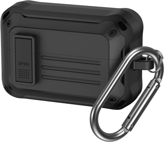 Zitel Case for Sony WF-1000XM4 Earbud (2021), Rugged Armor Design with Secure Lock - Matte Black