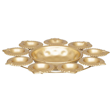JaipurCrafts Diya Shape Flower Decorative Urli Bowl for Home Decor Bowl for Floating Flowers and Tea Light Candles Home,Office and Table Decor| Diwali Decoration Items