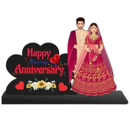 JaipurCrafts Customized Couple Marriage Anniversary for Love,Table Decorative Showpiece for Home Decor, for Wife, Husband (12 "Inches)