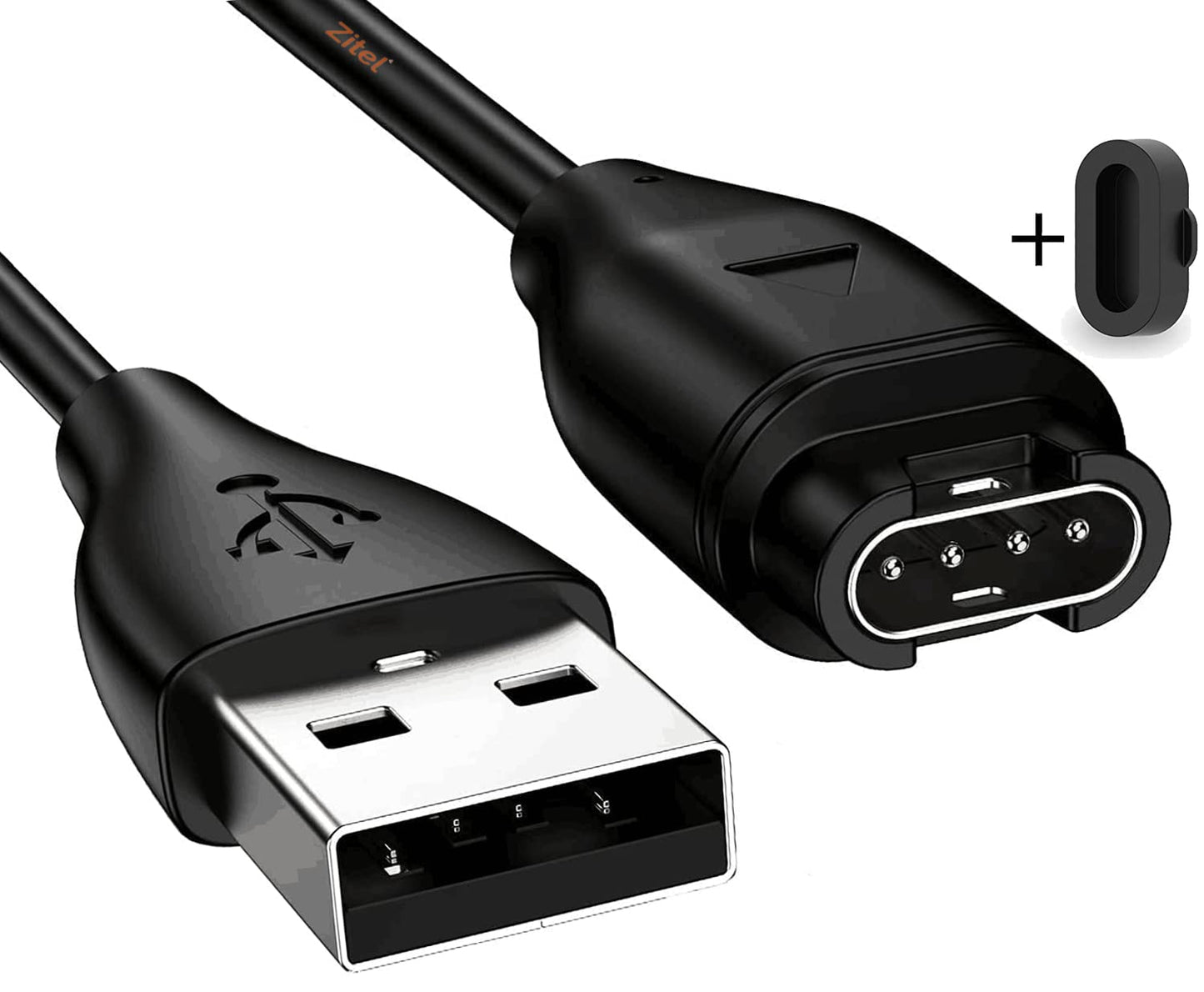 Zitel Charger for Garmin Fenix 7, 7S, 7X USB Charging Cable 100cm with Dust Plug