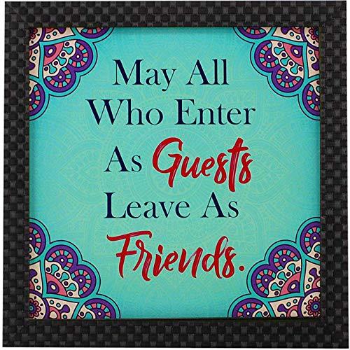 Webelkart Synthetic Design Motivational/Funny Quote Photo Frame for Wall, Office, Study Room Decoration Poster Framed Without Glass (10 x 10 Inch, Multicolour)