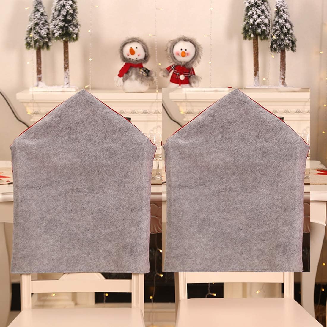 Christmas 3D Santa Claus Chair Cover - Set of 2