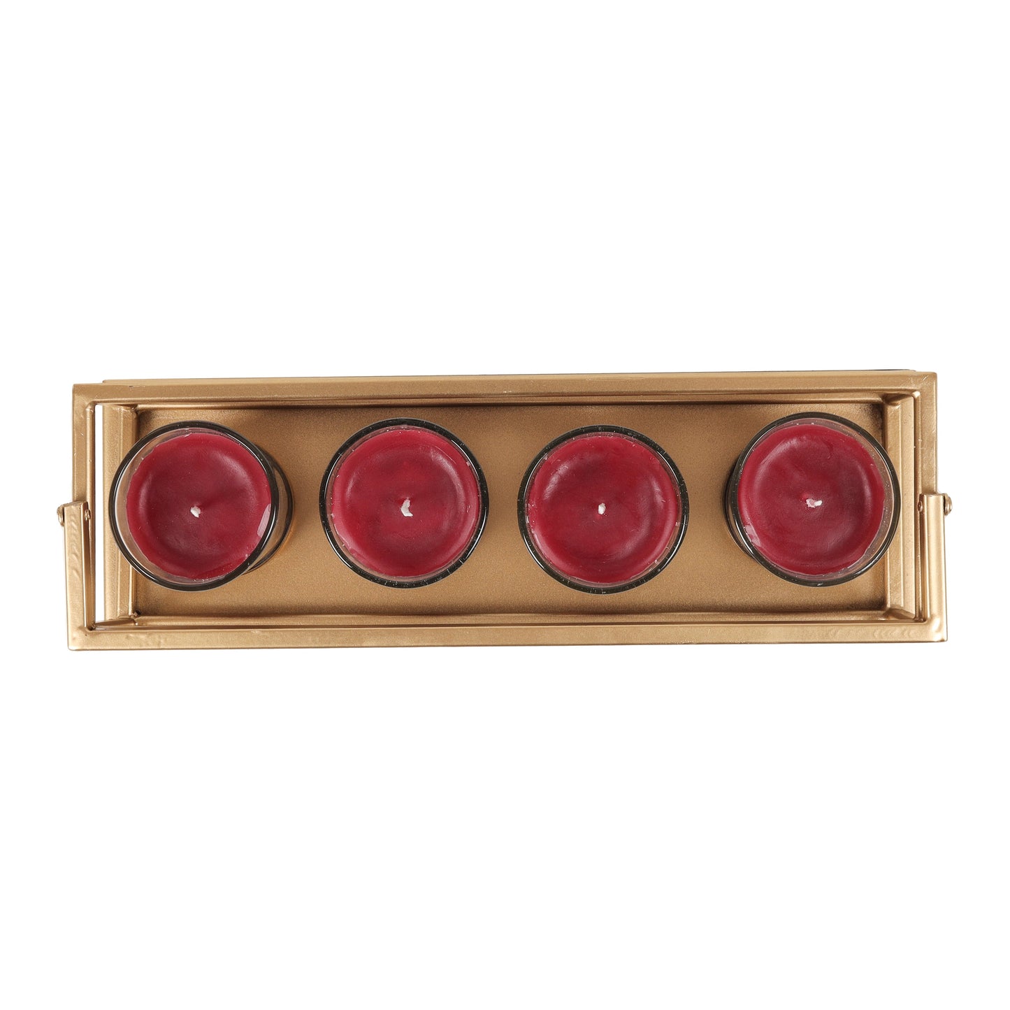 Votive Candle Stand with Scented Candles (Set of 4)