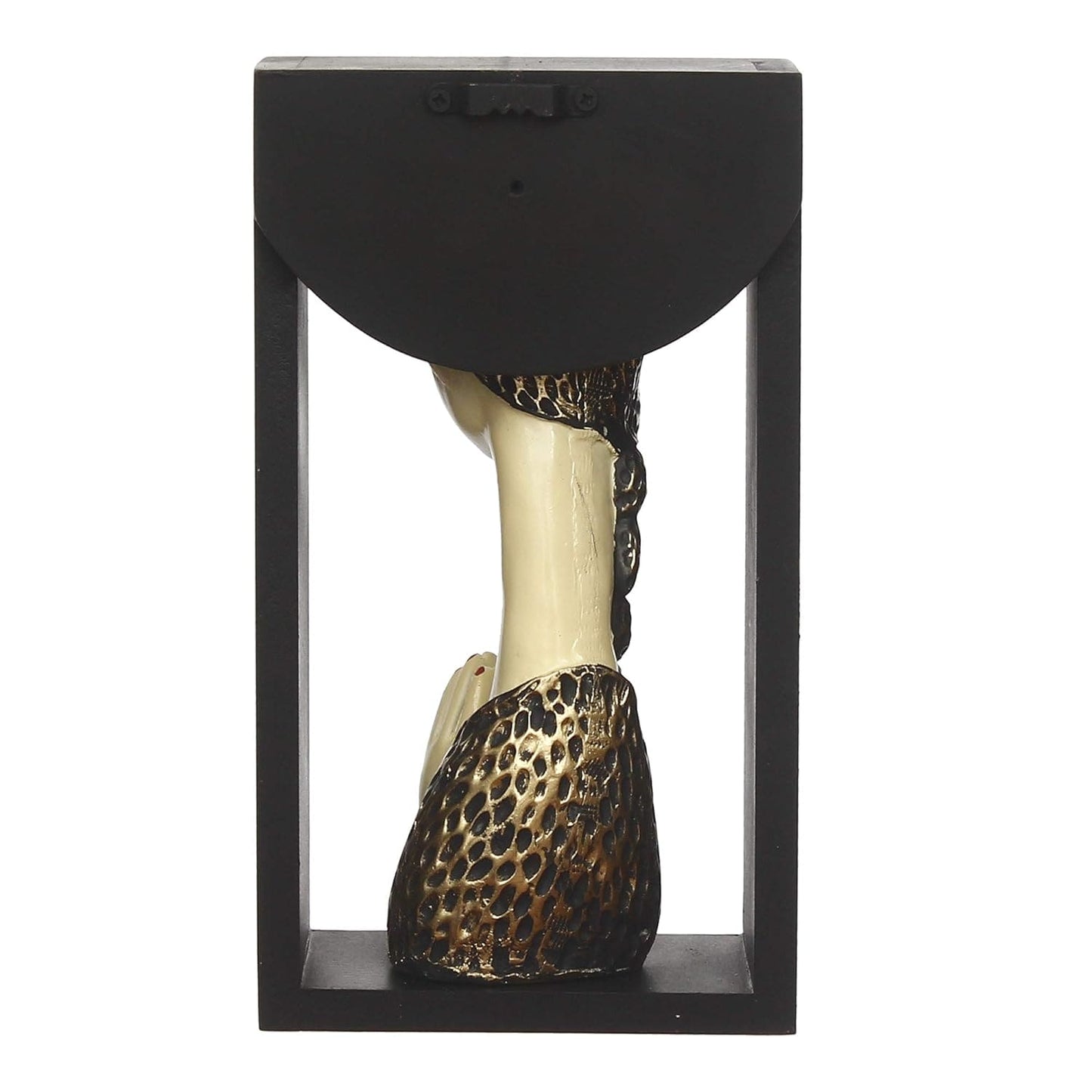 JaipurCrafts Beautiful Welcome Lady statue Showpiece Figurine with Wooden Shelf and Key Hanger for Home| Key Holder for Home and Office Decor (9.50" X 4.00" X 5.00") (Gold & White, Polyresine, Wood- welcome lady statue online