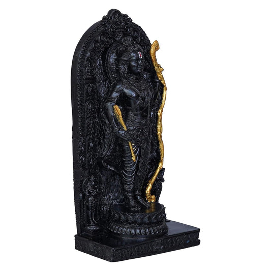 JaipurCrafts Premium Lord Ayodhya Ram Idol Murti Showpiece | Ram ji ki Murti Lalla Statue in Ayodhya Mandir for Home and Office Decor (6" Inches)