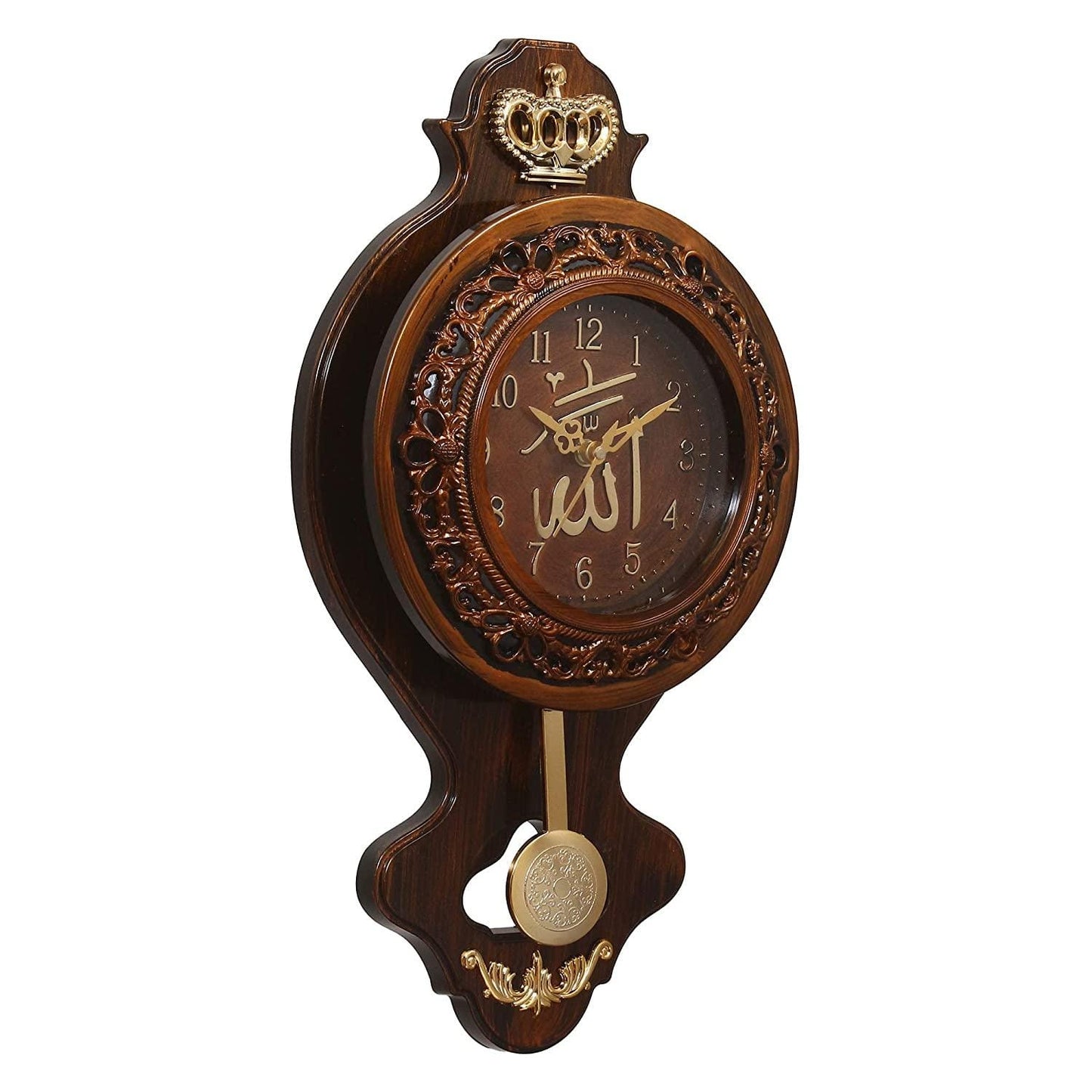 Webelkart Designer Macca Madina Plastic Pendulum Wall Clock for Home/Living Room/Bedroom / Kitchen- 16 in