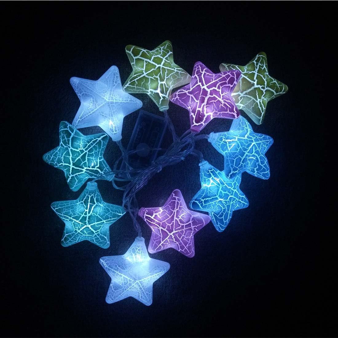 5.2 ft Star-Shaped Romantic Night Light with 10 LEDs