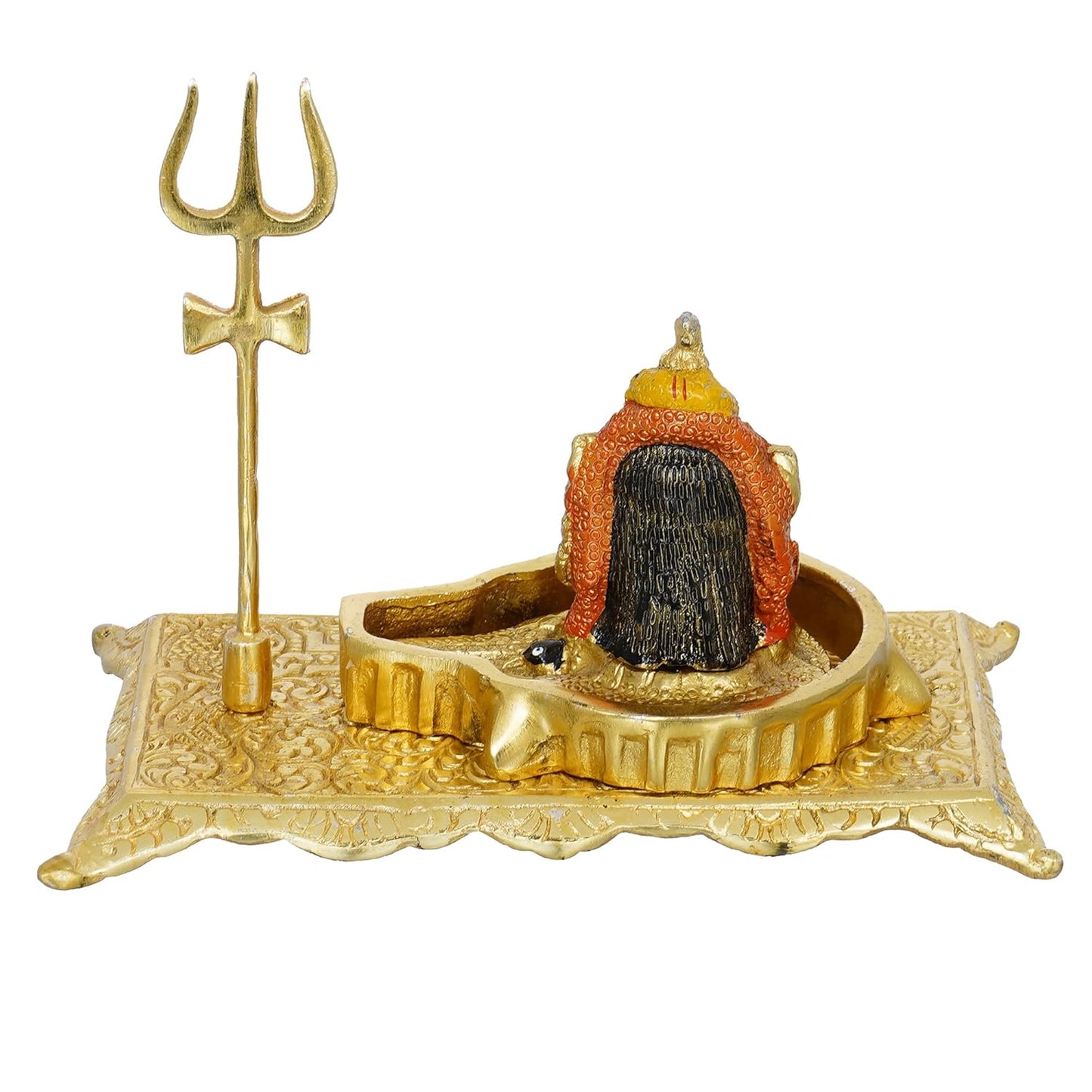 Webelkart Premium Shivling for Home Puja Metal Shivlinga,Pooja Beautiful Mahakal Murti - Mahakaleshwar Shivling Idol Mahakal Shivling Idol Shivling Murti